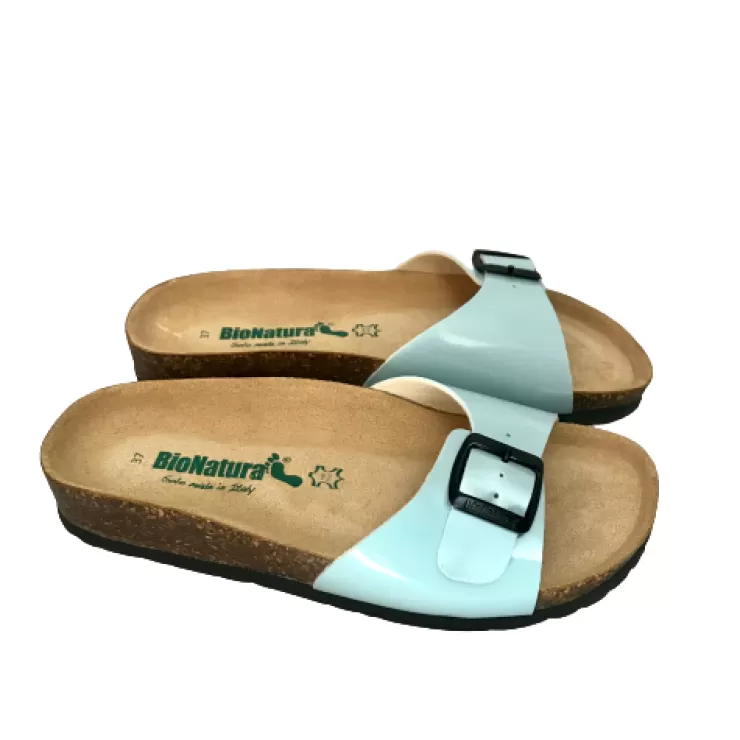 Rubber Sole*Camarri Aqua Green Bionatura Slipper