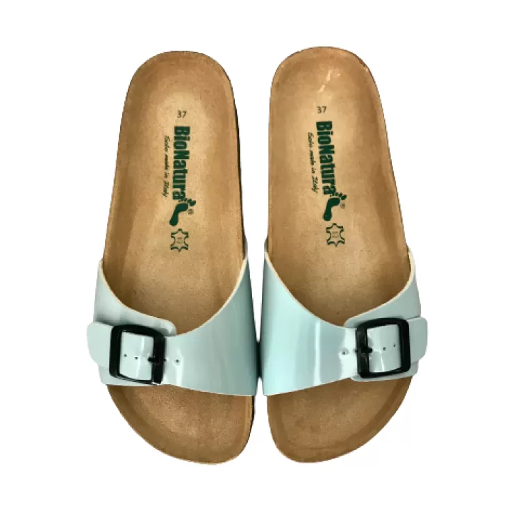 Rubber Sole*Camarri Aqua Green Bionatura Slipper