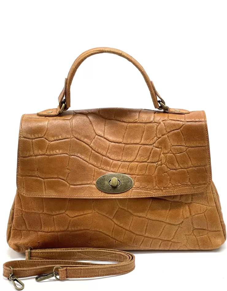 Soft Bags*Camarri Betty – Crocodile Leather Postman