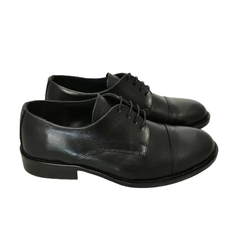 Leather Sole*Camarri Black Lace-up With Spunterbo