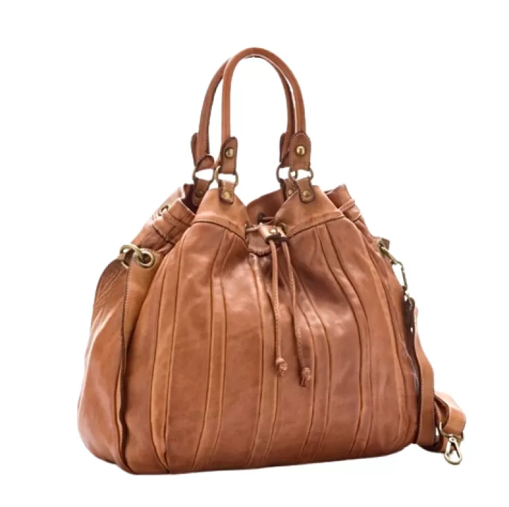 Soft Bags*Camarri Bucket Model Soft Leather Bag