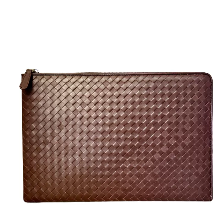 Business Briefcases And Leather Goods*Camarri Document Holder In Woven Leather