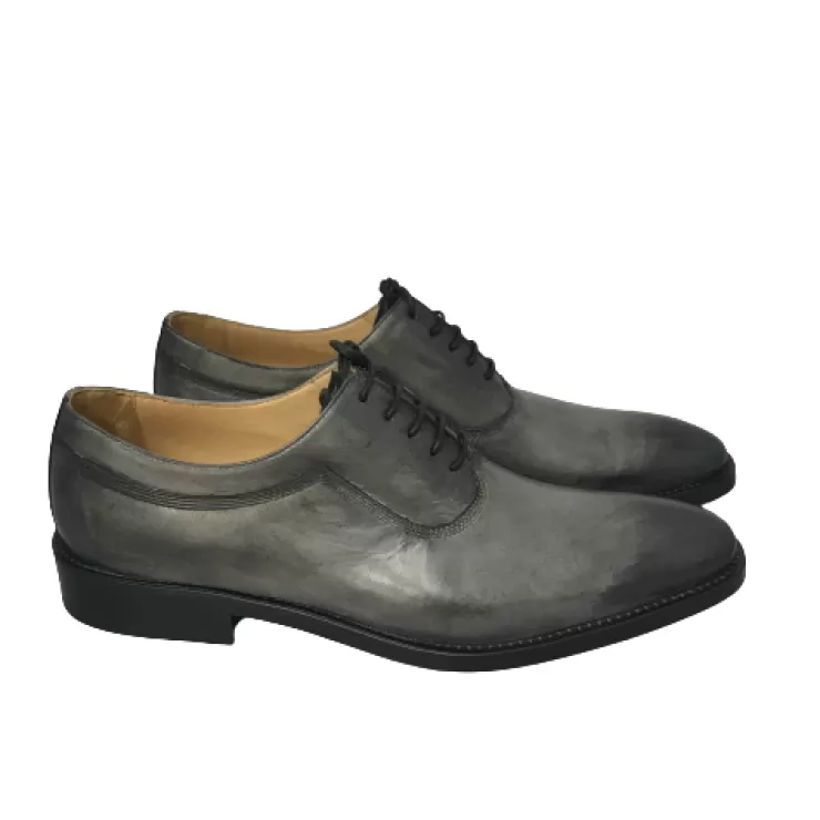 Leather Sole*Camarri Gray Handmade Lace-up - Luxury Collection