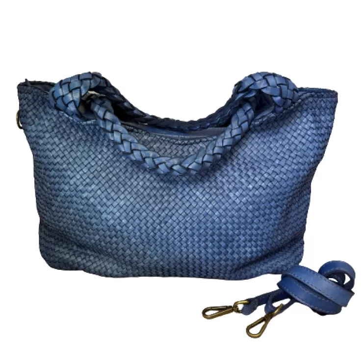 Soft Bags*Camarri Handcrafted Bag In Woven Leather