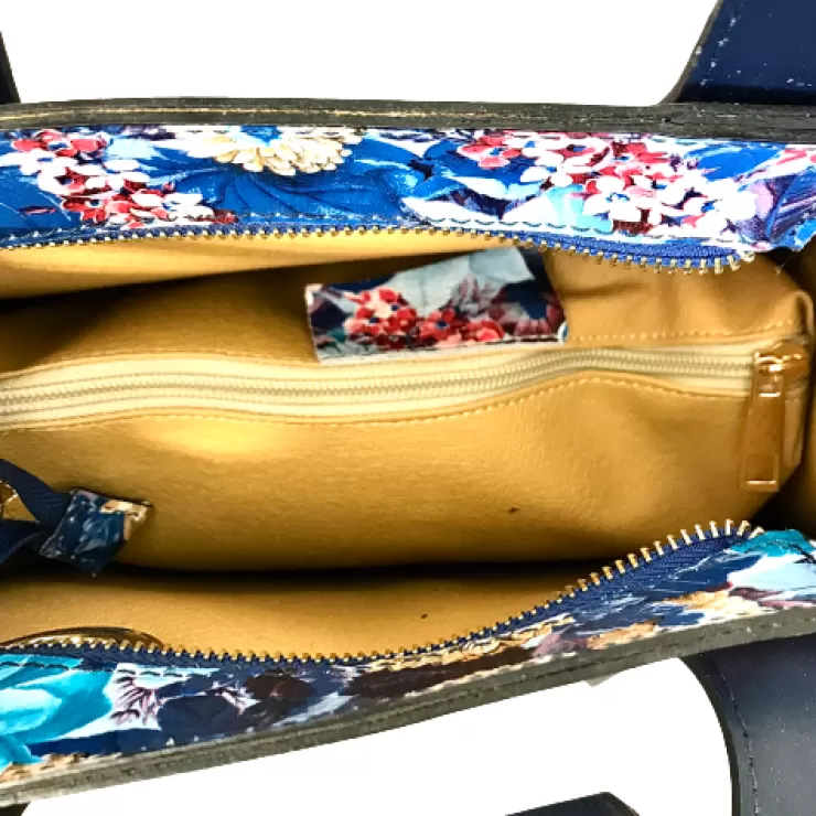 Rigid Bags*Camarri Handcrafted Bag With Floral Print