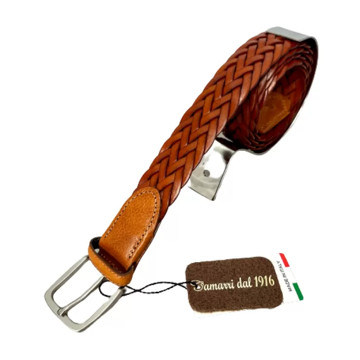 Classic*Camarri Handcrafted Belt In 837 Woven Leather