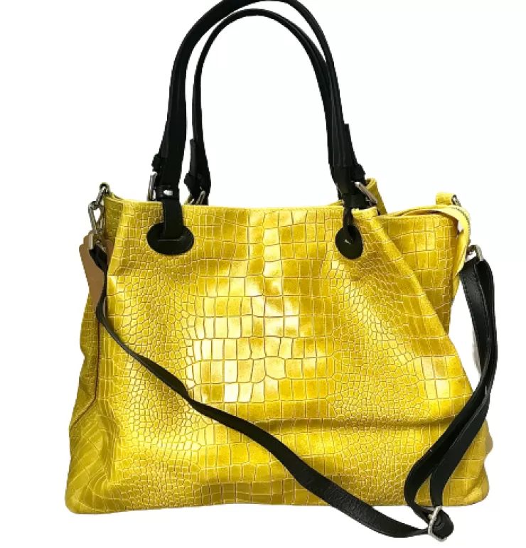 Soft Bags*Camarri Handcrafted Crocodile Leather Bag