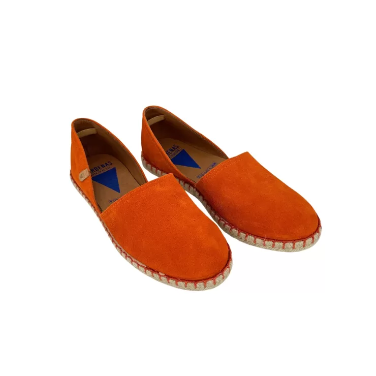 Rubber Sole | Loafers/Mocassins*Camarri Handcrafted Espadrilles In Dark Orange Verbenas Suede