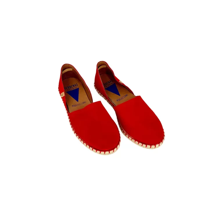 Rubber Sole | Loafers/Mocassins*Camarri Handcrafted Espadrilles In Red Verbenas Suede