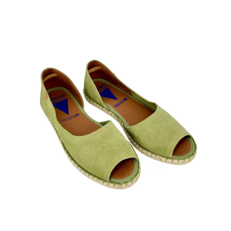 Rubber Sole | Loafers/Mocassins*Camarri Handcrafted Espadrilles In Sage Green Verbenas Suede