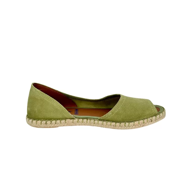 Rubber Sole | Loafers/Mocassins*Camarri Handcrafted Espadrilles In Sage Green Verbenas Suede