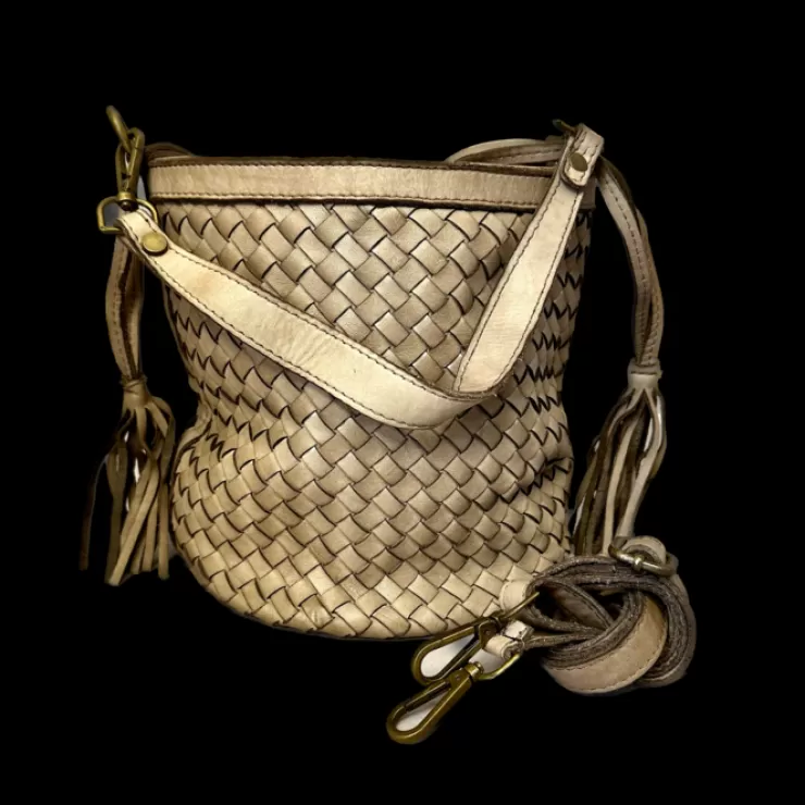 Soft Bags*Camarri Handcrafted Woven Bucket Model Bag