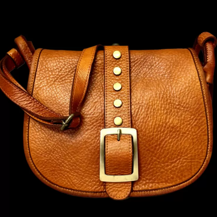 Soft Bags*Camarri Handmade Bag In Washed Leather With Buckle