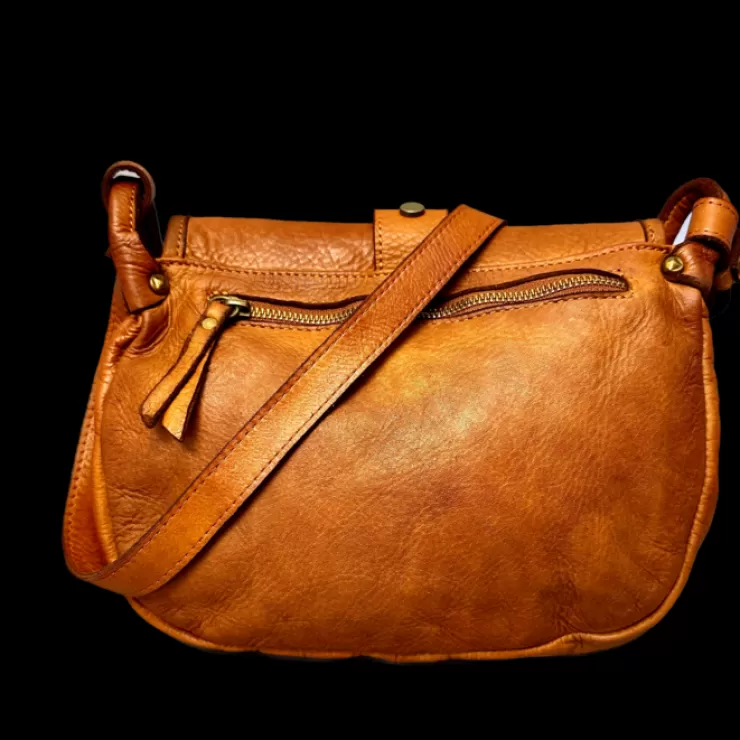 Soft Bags*Camarri Handmade Bag In Washed Leather With Buckle