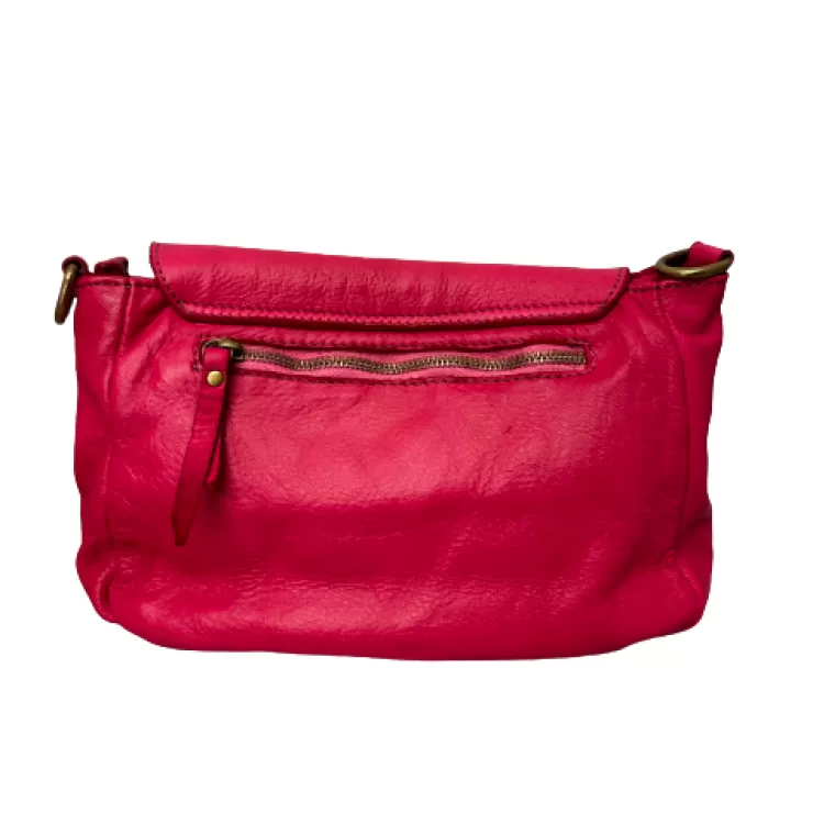 Soft Bags*Camarri Handmade Bag In Washed Leather With Shoulder Strap