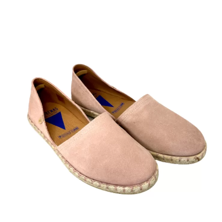 Rubber Sole | Loafers/Mocassins*Camarri Handmade Espadrilles In Pink Verbenas Suede