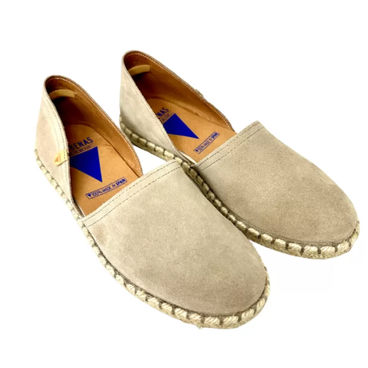 Rubber Sole | Loafers/Mocassins*Camarri Handmade Espadrilles In Taupe Verbenas Suede