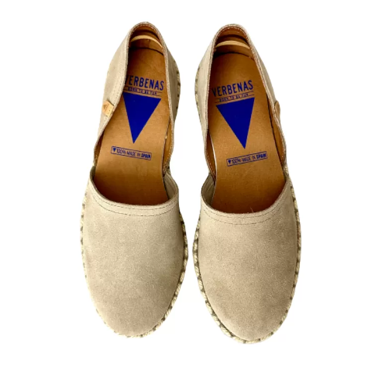 Rubber Sole | Loafers/Mocassins*Camarri Handmade Espadrilles In Taupe Verbenas Suede