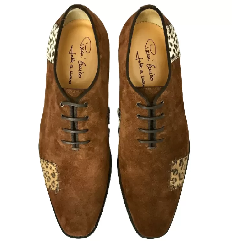 Leather Sole*Camarri Handmade Lace-up With Patches - Luxury Line