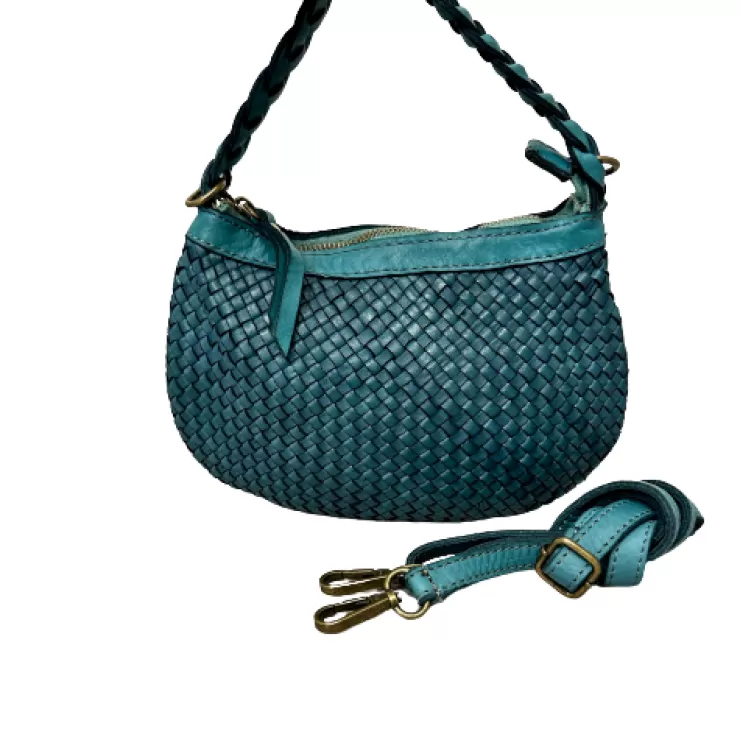 Soft Bags*Camarri Handmade Mini Shoulder Bag In Woven Leather