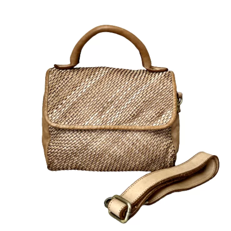 Soft Bags*Camarri Handmade Shoulder Bag In Woven Leather BIG