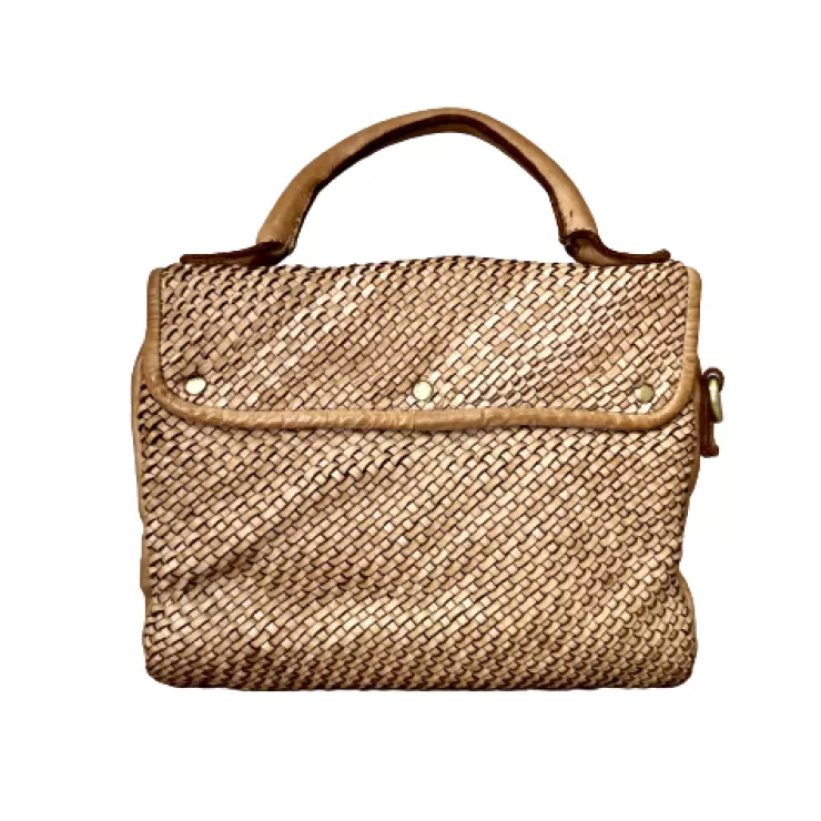 Soft Bags*Camarri Handmade Shoulder Bag In Woven Leather BIG