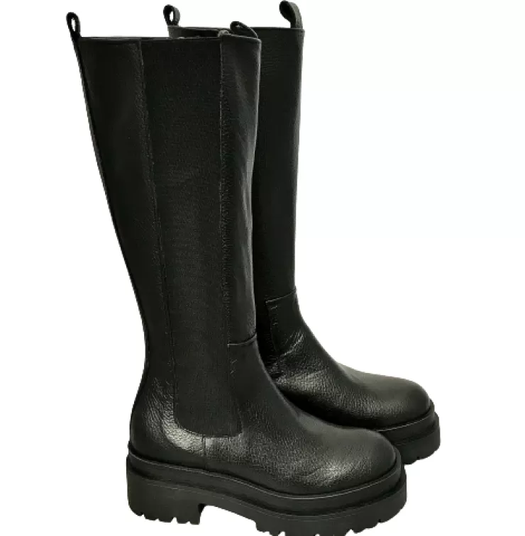 Boots*Camarri High Boot With Elastic And Zipper