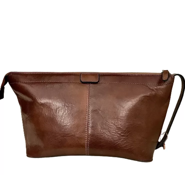 Travel Bags And Leather Goods | Rigid Bags*Camarri Large Brown Pochette / Envelope