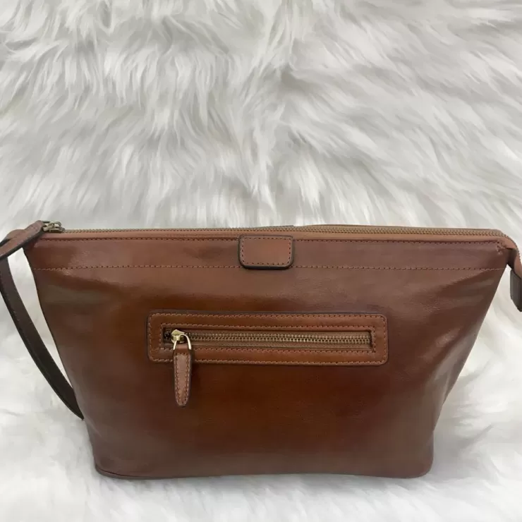 Travel Bags And Leather Goods | Rigid Bags*Camarri Large Brown Pochette / Envelope