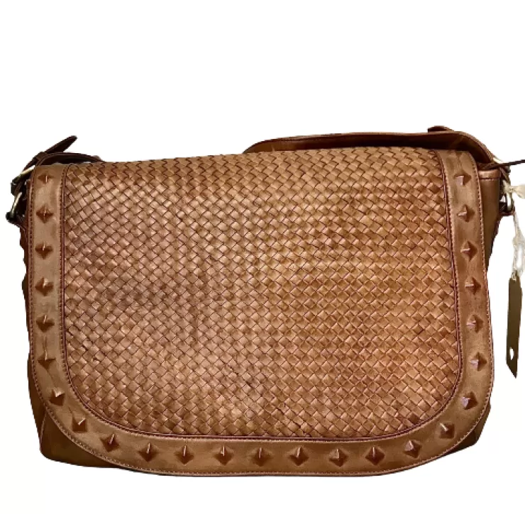 Soft Bags*Camarri Large Handcrafted Bag With Woven Flap