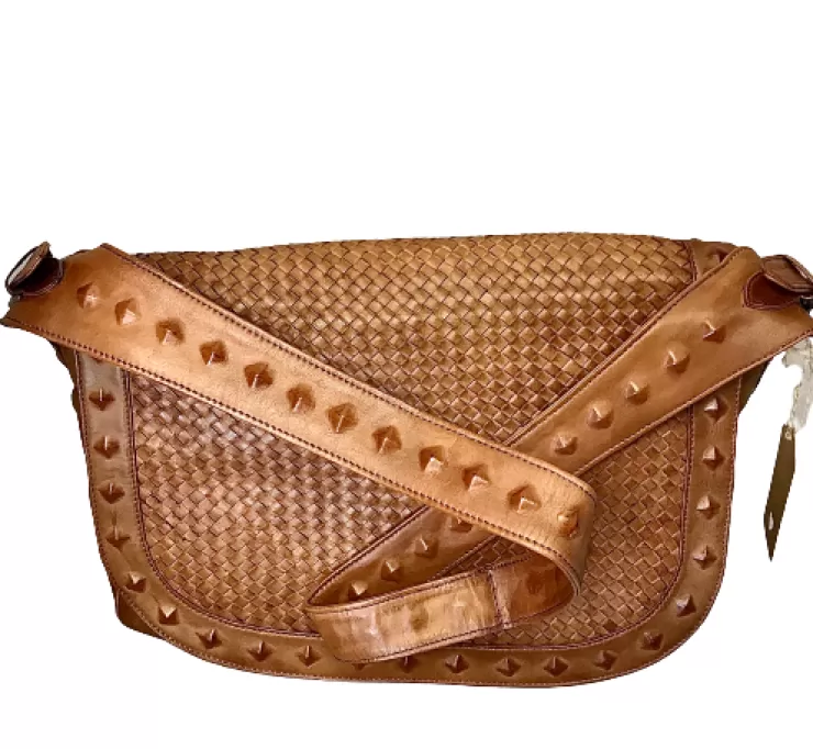 Soft Bags*Camarri Large Handcrafted Bag With Woven Flap