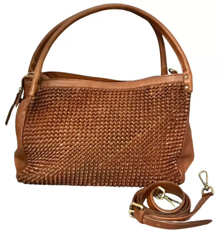 Soft Bags*Camarri Leather Bag With Studs leather