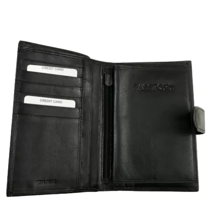 Wallets And Accessories*Camarri Leather Wallet With Passport Holder