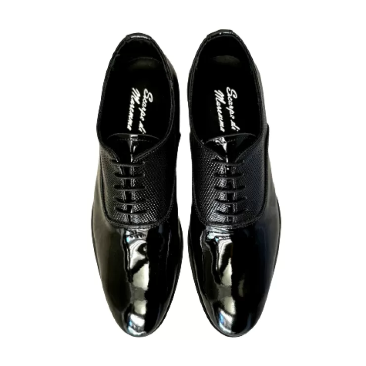 Leather Sole*Camarri Oxford In Black Patent Stitched Blake