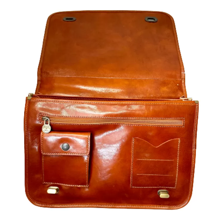 Business Briefcases And Leather Goods*Camarri Professional Leather Briefcase With Twist Locks