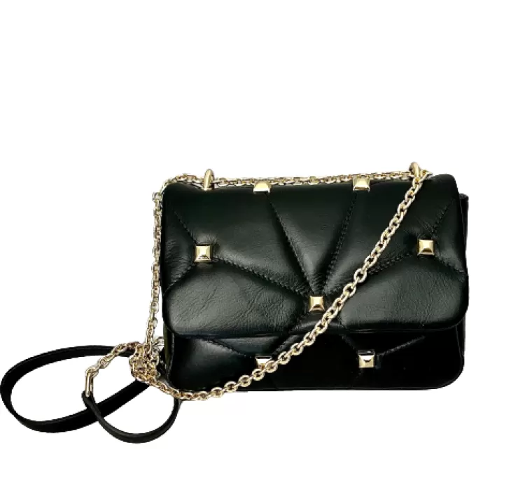 Rigid Bags*Camarri Quilted Bag With Black Studs