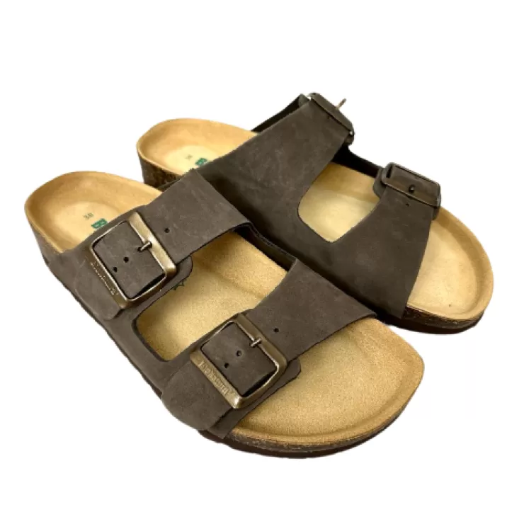 Rubber Sole | Sandals And Sabots*Camarri Slipper Bionatura Dark Brown Nubuck Vibram