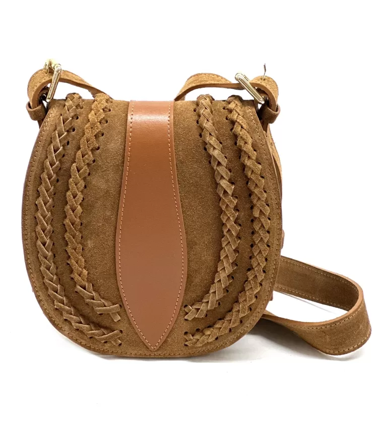 Rigid Bags*Camarri Suede Shoulder Bag With Braids