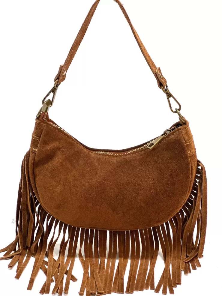 Soft Bags*Camarri Texas – Suede Handbag With Fringes