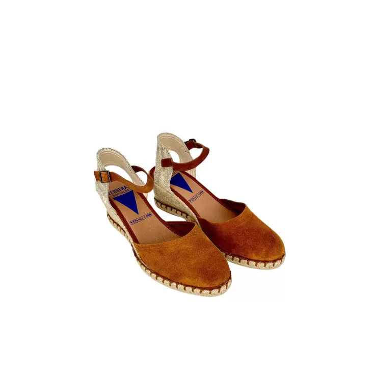 Rubber Sole*Camarri Verbenas Leather Wedge Espadrilles