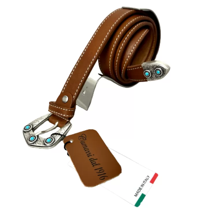 Classic*Camarri Women's Belt In Bull Leather 888